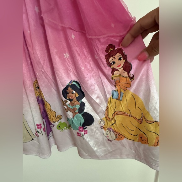 K1 Disney Princess Size 4T Kids Gown Sleepwear Pjs Pajama - Picture 7 of 9